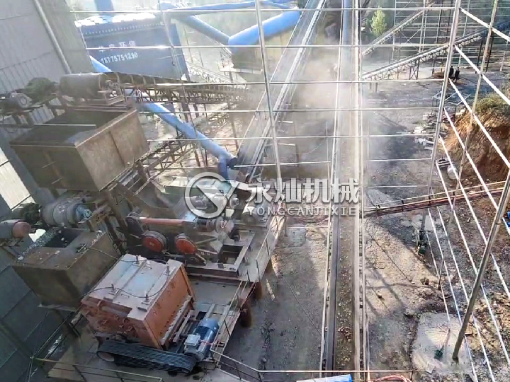 廣西桂林砂石破碎現(xiàn)場